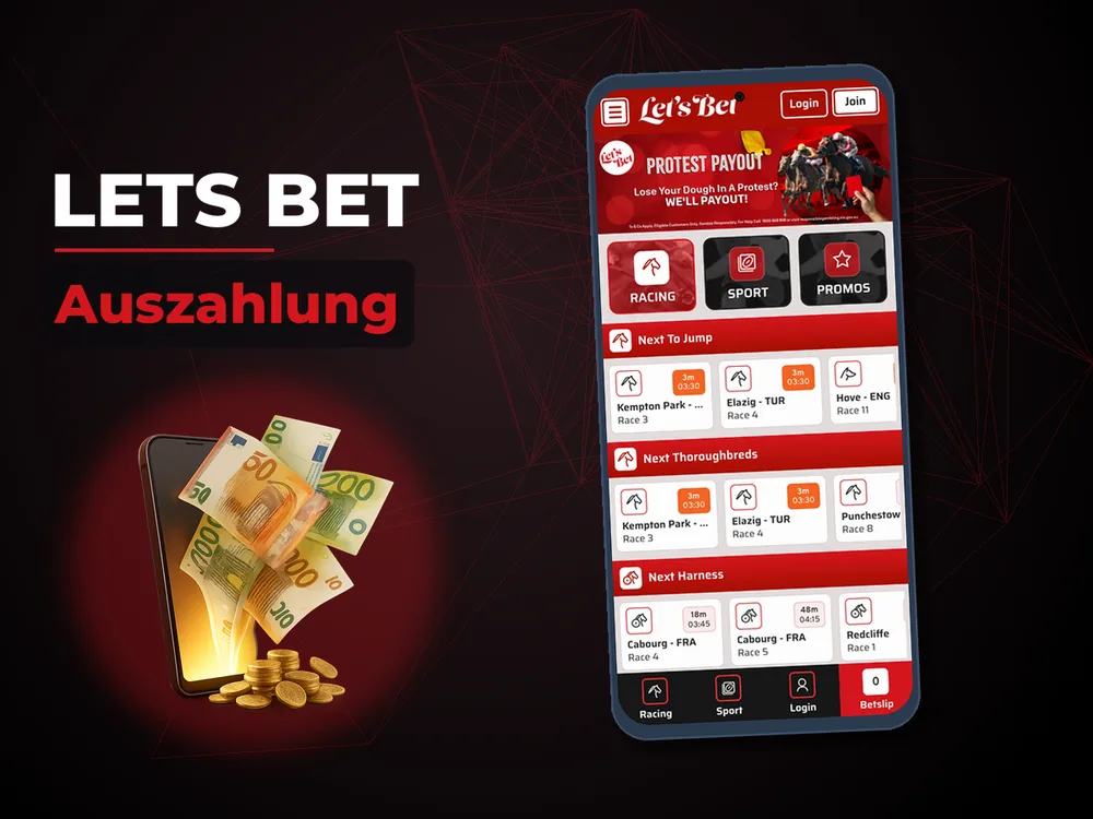 Lets Bet - Auszahlung